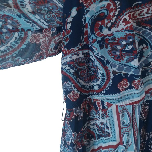 Sandra Darren Bohemian Plus Size Long Sleeve Dress - Picture 6 of 14